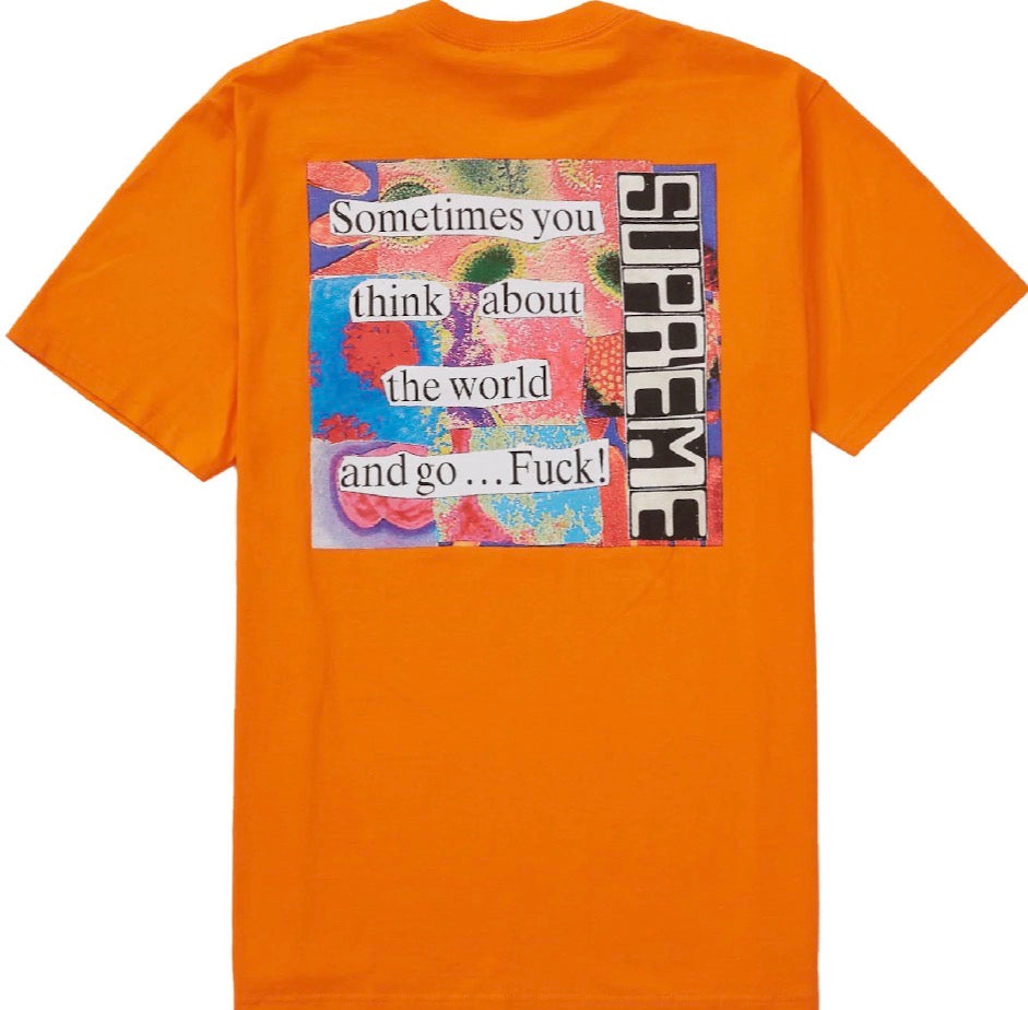 Supreme Static Tee Orange