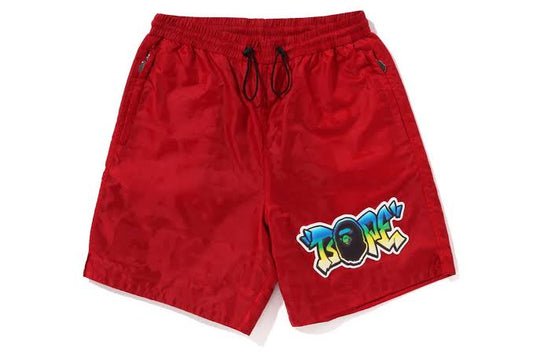 A Bathing Ape Lux Sport Pattern Nylon Shorts