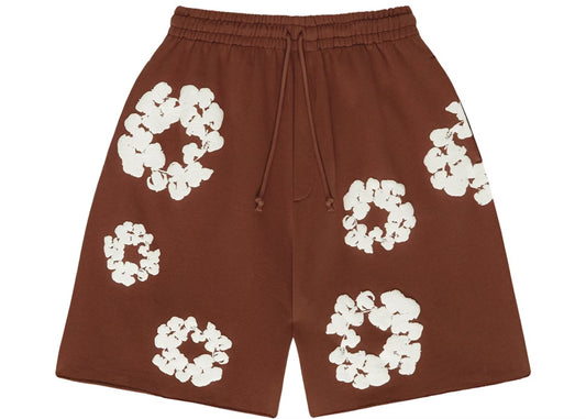 BLACK FRIDAY PREVIEW: DENIM TEARS COTTON WREATH SHORTS BROWN
