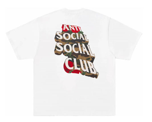 A Bathing Ape x Anti Social Social Club II Tee White