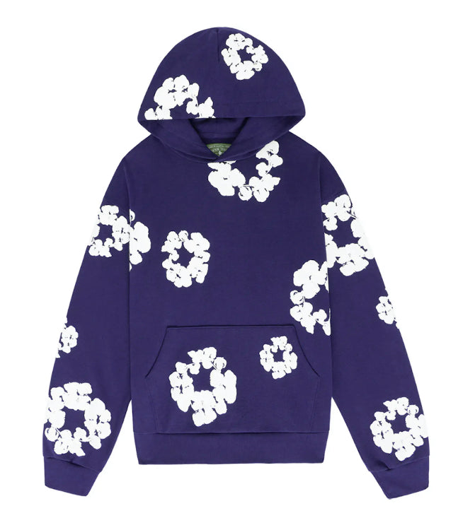 Denim Tears Purple Cotton Wreath Hoodie