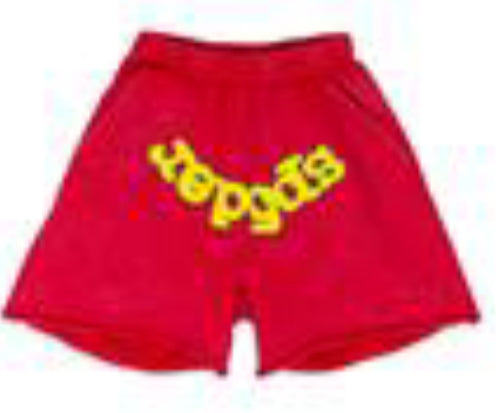 Sp5der Sweatshorts Red