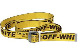 Off White Industrial Belt