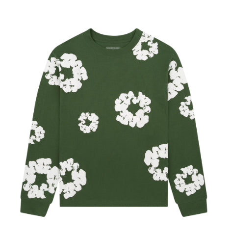 Denim Tears Cotton Wreath Longsleeve Green