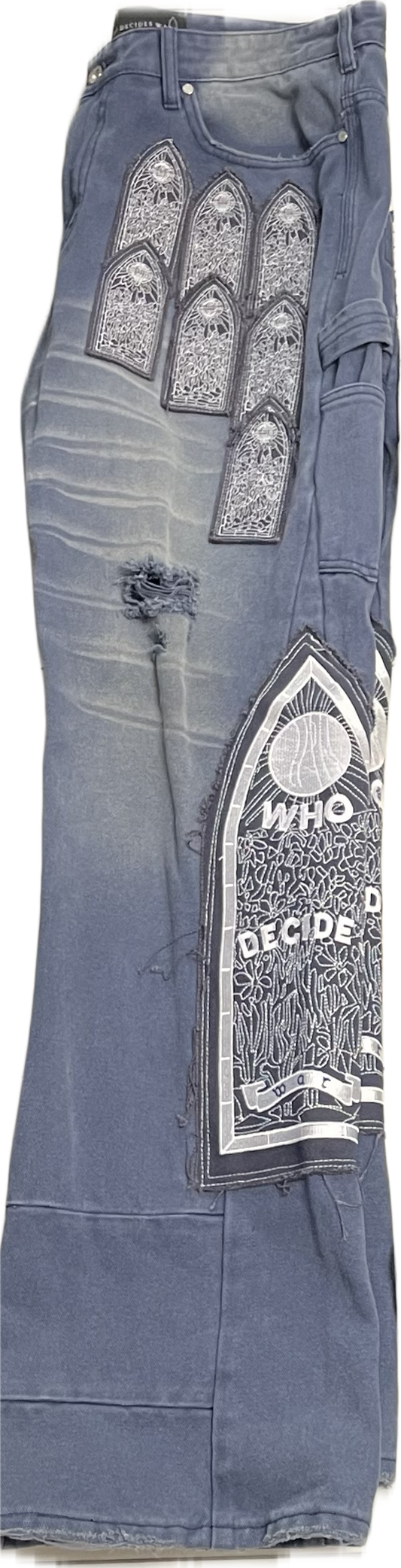 Who Decides War Patched Arc Jeans