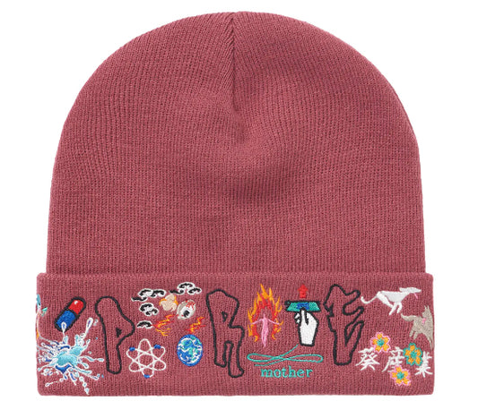 Supreme AOI Icons Beanie Plum (FW21)