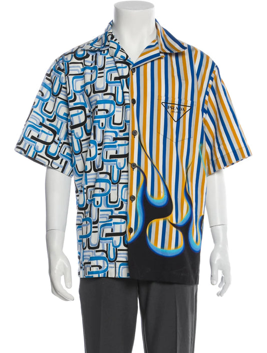 Prada Flames Double Match Shirt