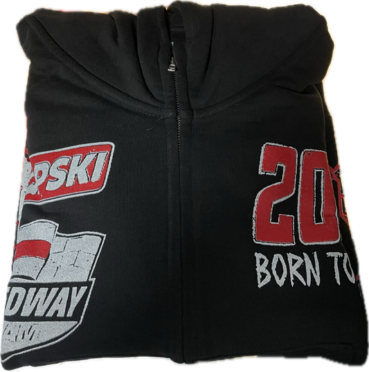 Qpski “auto center” zip-up