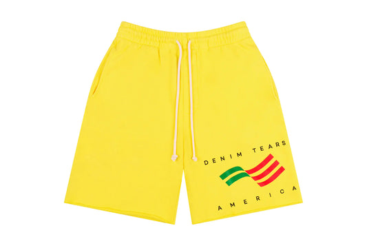 Denim Tear America Sportswear Shorts Yellow