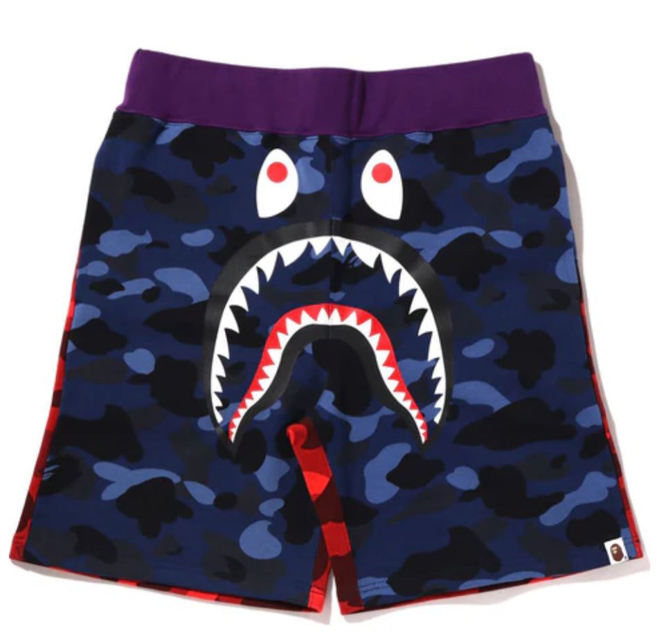 A Bathing Ape Shark Shorts Multi Camo