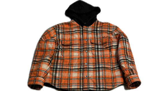 Plaid Flannel Hooded Overshirt