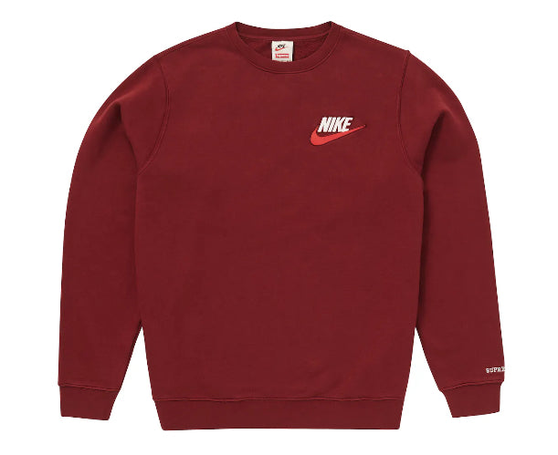 Supreme Nike Crewneck Burgundy (FW18)