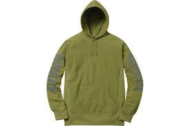 Supreme Sleeve Arc Hooded “Moss” Hoodie