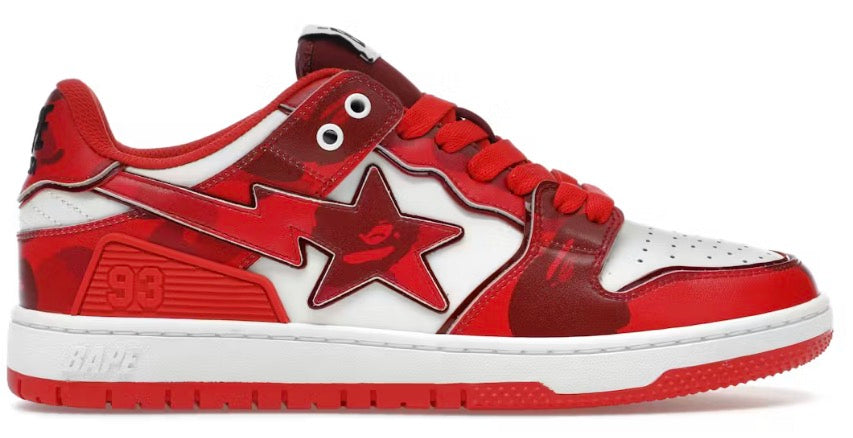 A Bathing Ape Bape Sk8sta Red