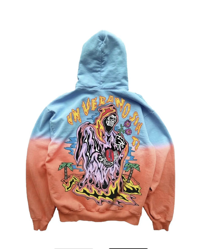 Warren Lotas Bad Bunny "Un Verano Sin Ti Ombre" Hoodie Blue