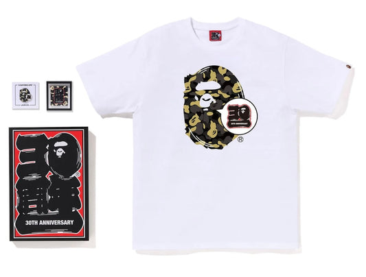 Bape Store Madison Avenue Bape 30th Anniversary Ape Head Tee Set “White”