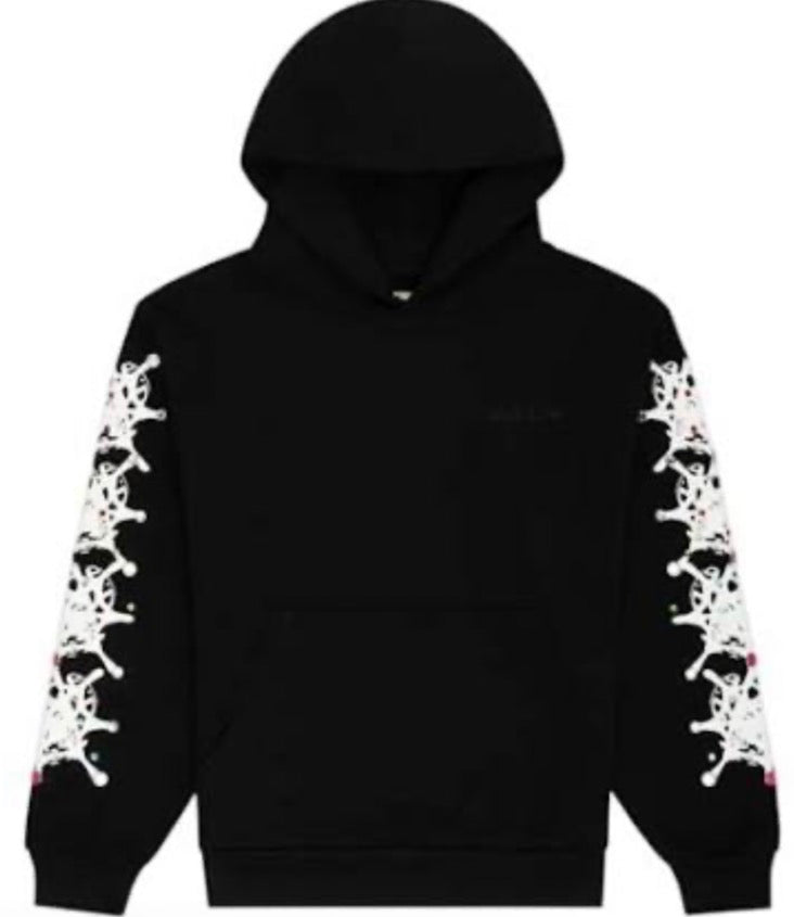 Sp5der “Stone” Hoodie Black