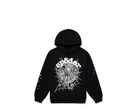 Sp5der OG Web Hoodie Black