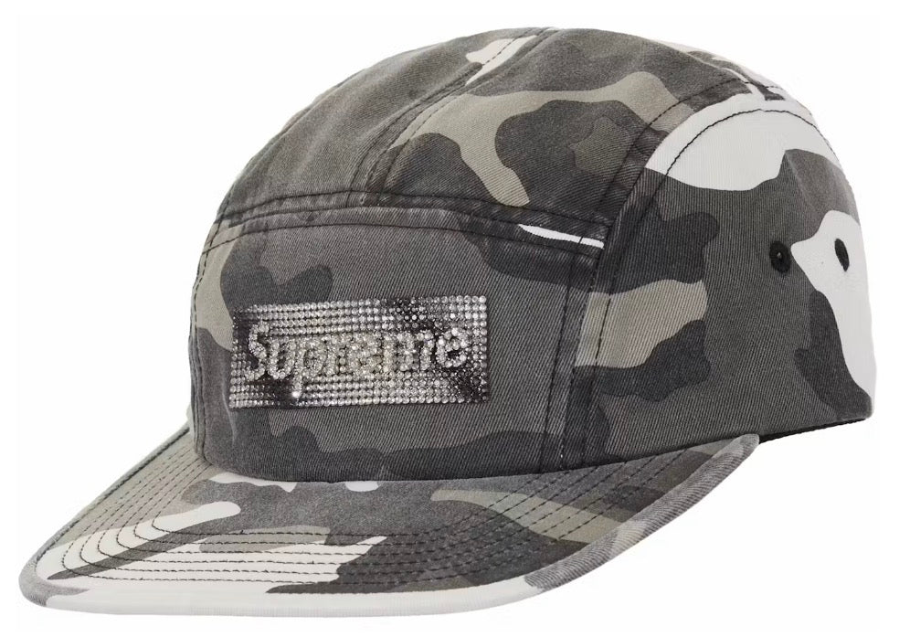 Supreme “Rhinestone” Label Camp Cap Red FW26