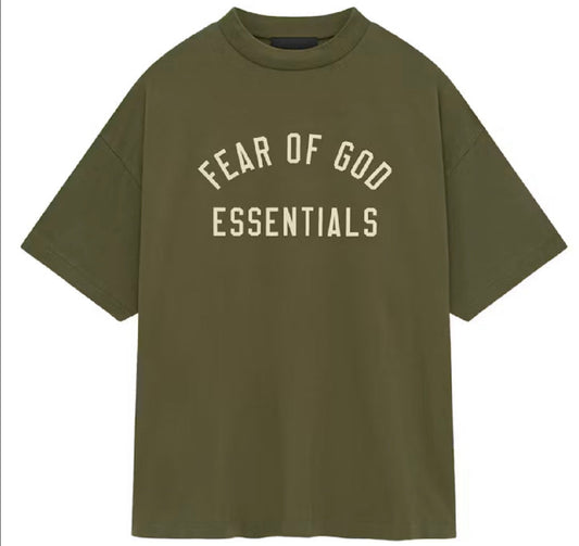 Essentials Jersey Crewneck Tee Olive