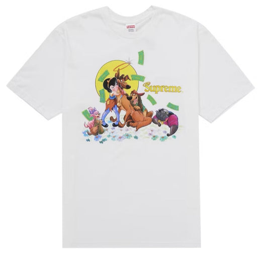 Supreme All Dogs Go To Heaven Tee White