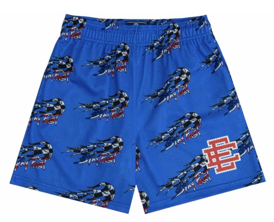 Eric Emanuel x Matty Boy “Stay Fast” Basic Shorts Blue