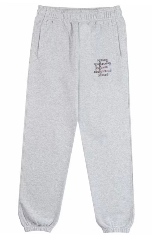 Eric Emanuel EE Rhinestone Sweatpants Grey