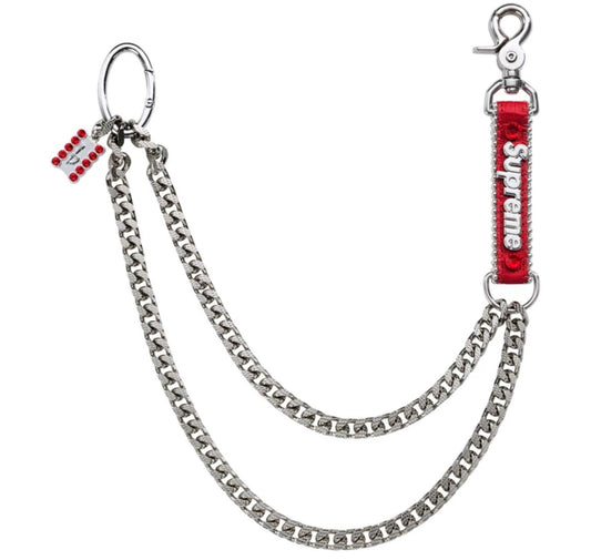 Supreme x B.B Simon Wallet Chain Red FW26