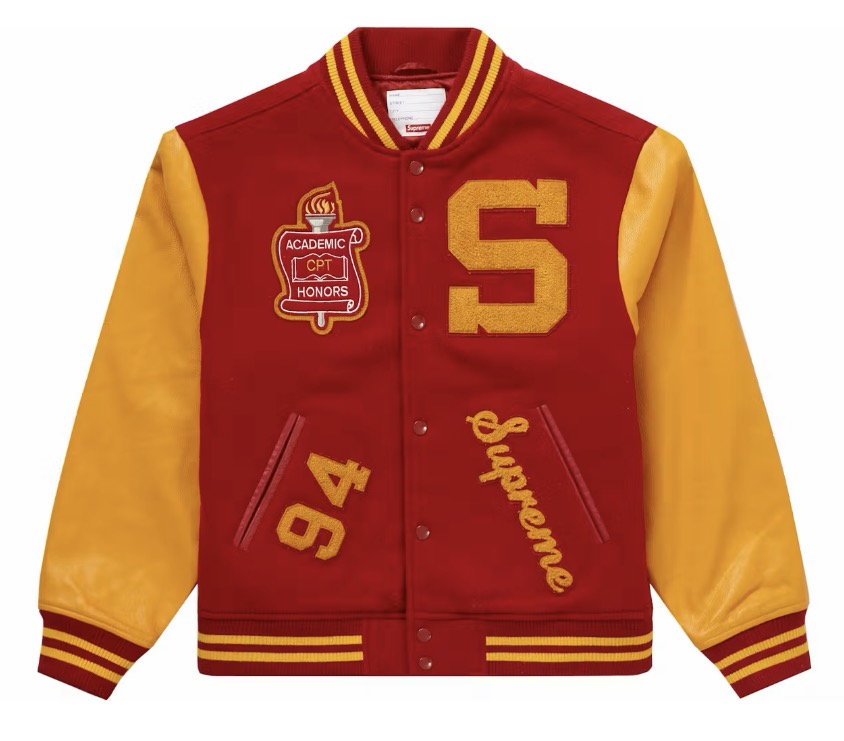 Supreme Team “Spirit” Varsity Jacket Red FW19