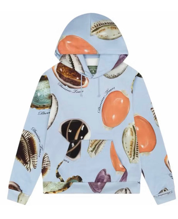 Denim Tears Shell Hoodie Light Blue