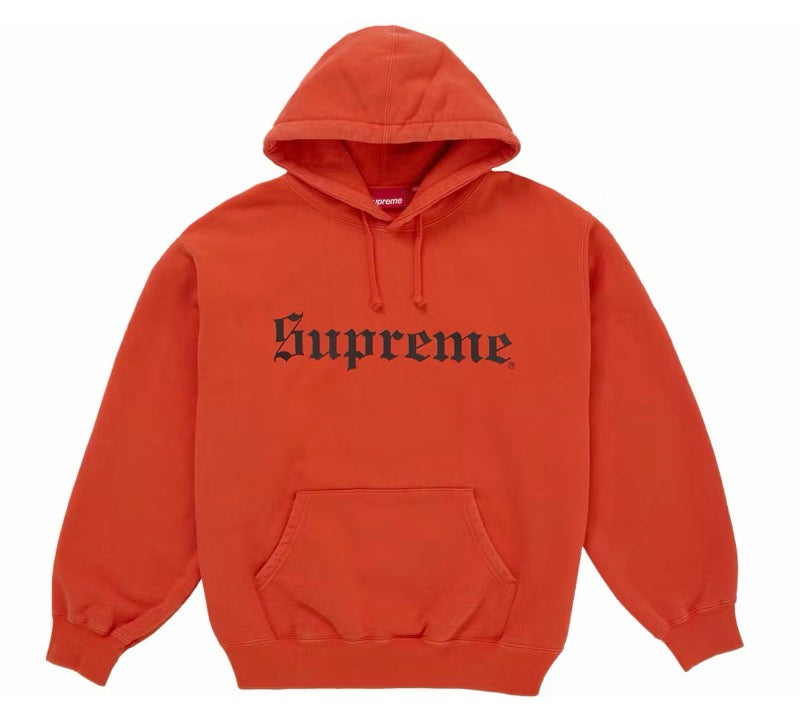 Supreme Old English Hoodie Orange FW25