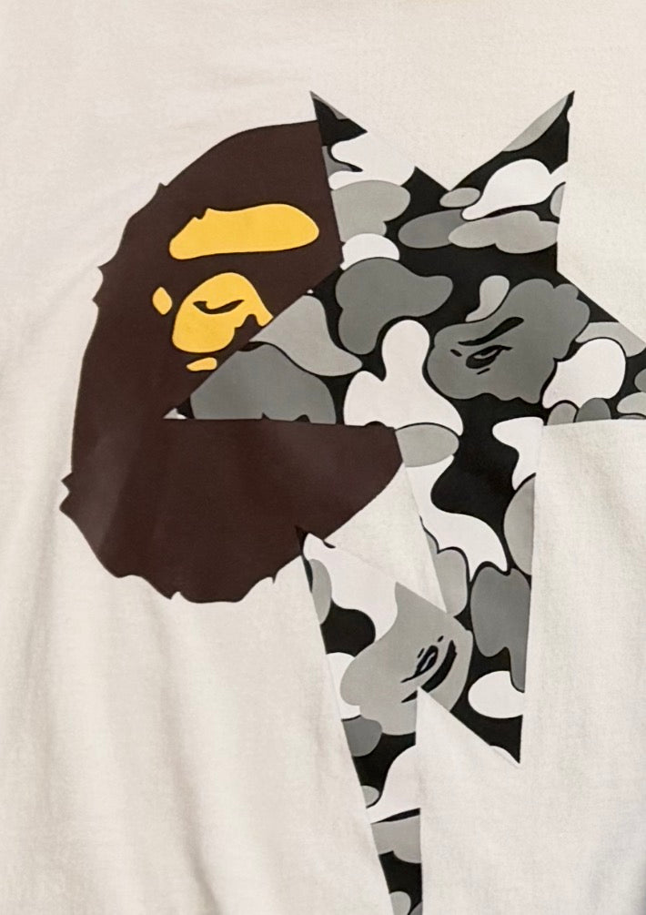 A Bathing Ape Bape “Face Star” Tee