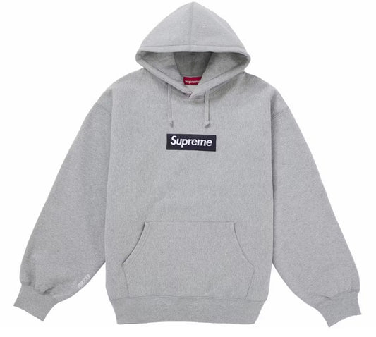 Supreme Grey Box Logo Hoodie