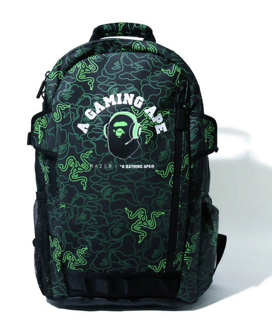 Bape x Razor Ape Neon Camo Backpack