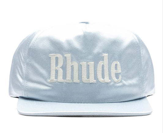 Rhude Satin “Sport Logo” Hat Blue