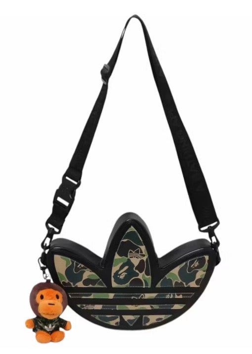 A Bathing Ape Bape x Adidas Trefoil Camo Bag