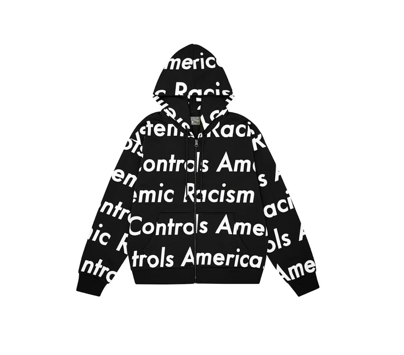Denim Tears “Systemic Racism Controls America” Zip Up Hoodie