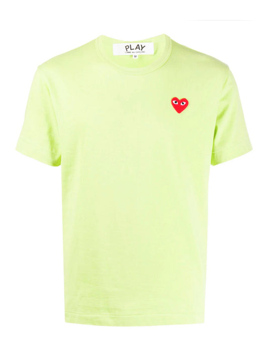 Comme Des Garçons Play “Small Heart” Tee Green