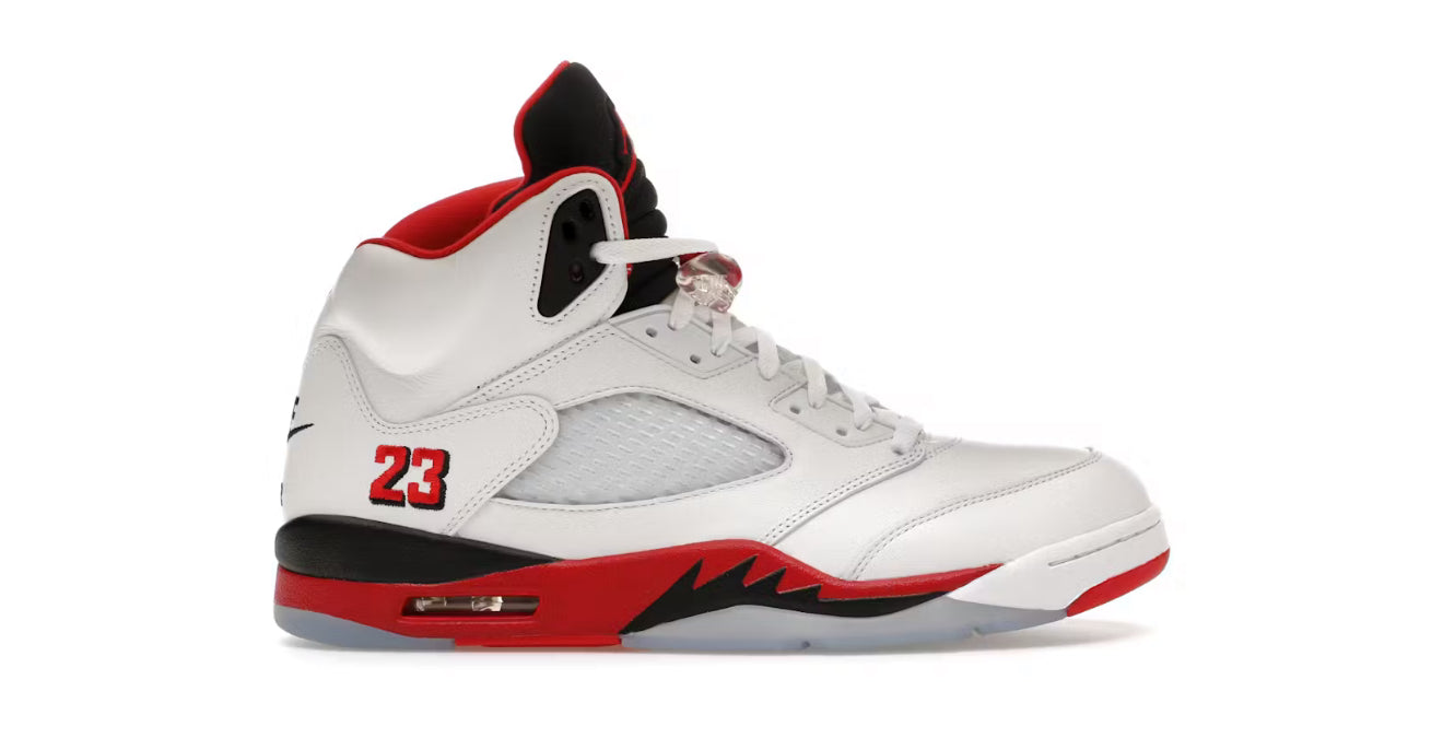 Jordan 5 Retro “Fire Red Black Tongue” (2025)
