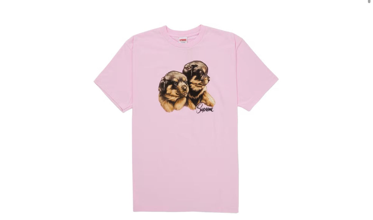 Supreme “Puppies” Tee - Light Pink