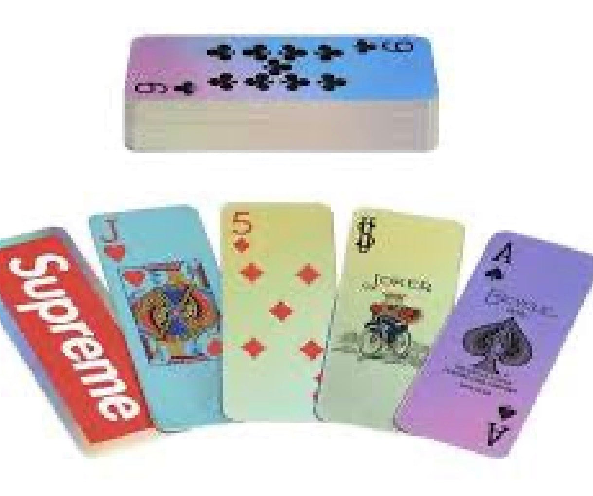Supreme x Bicycle Holographic Slice Card Set Fall Winter 2023
