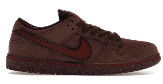 Nike Sb “City Of Love” Burgundy Crush Dunk Low