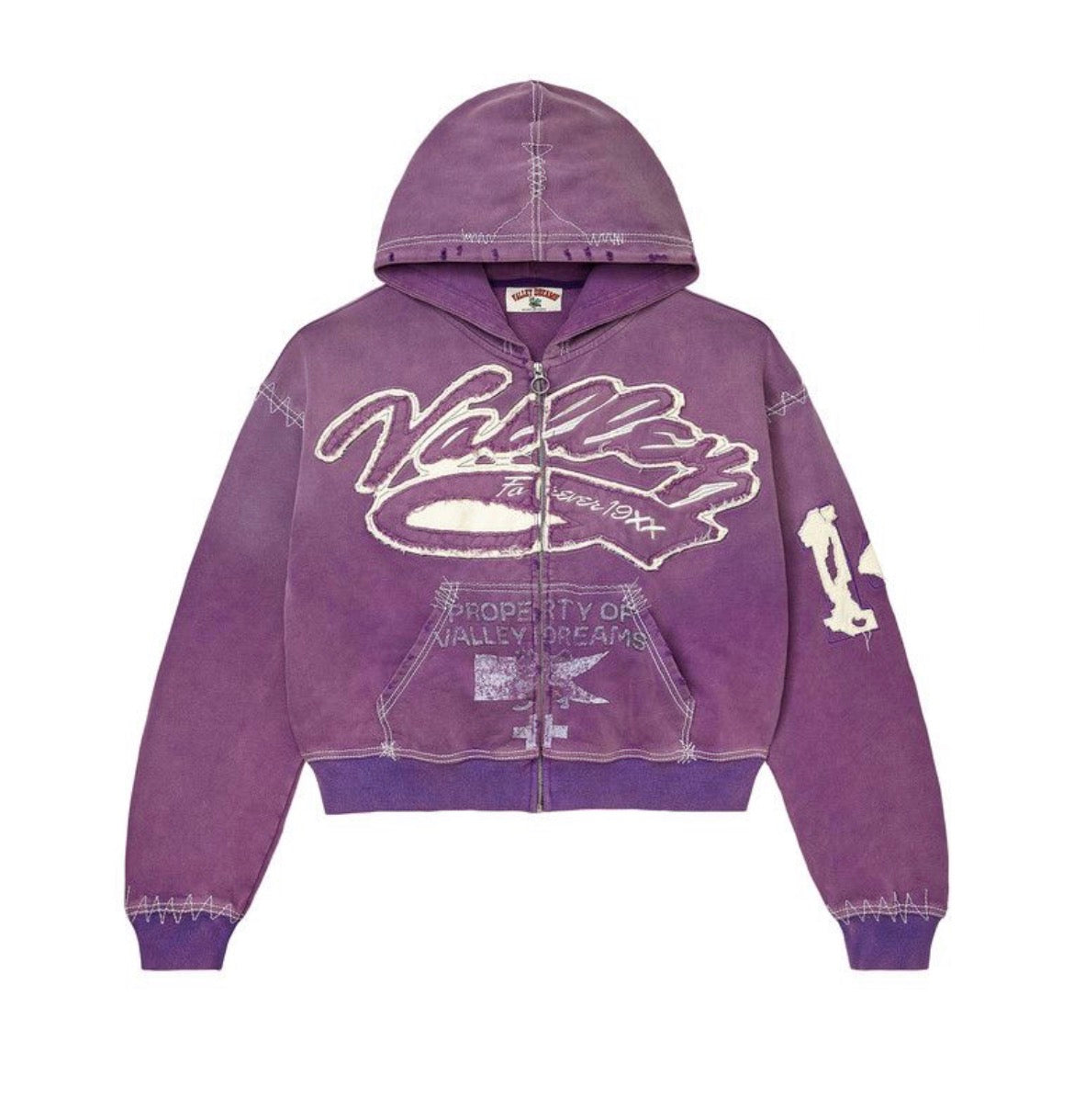 Vale Forever Religion Purple Zip-Up Hoodie