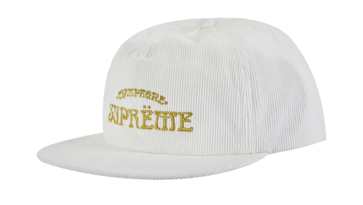 Supreme “Champagne” Corduroy 5-Panel Hat