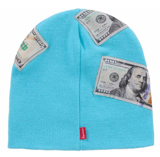Supreme “Money” Beanie Blue FW26