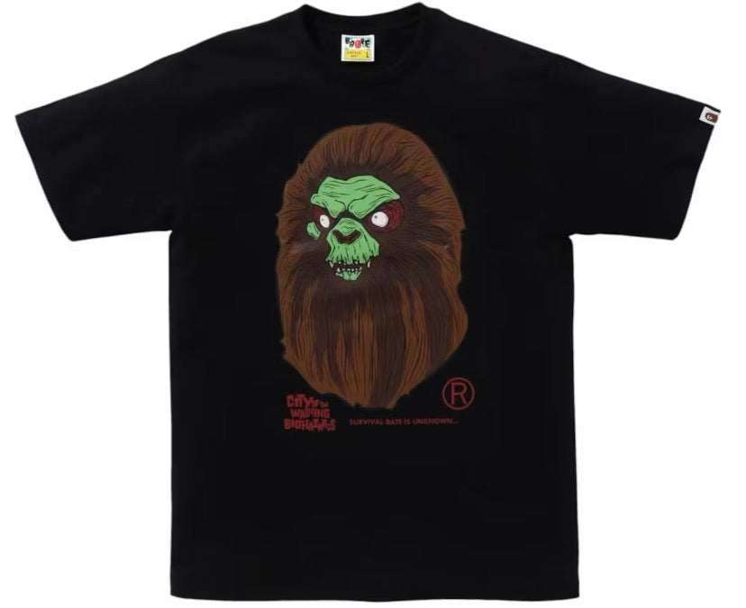 A Bathing Ape Bape “Horror” Tee Black