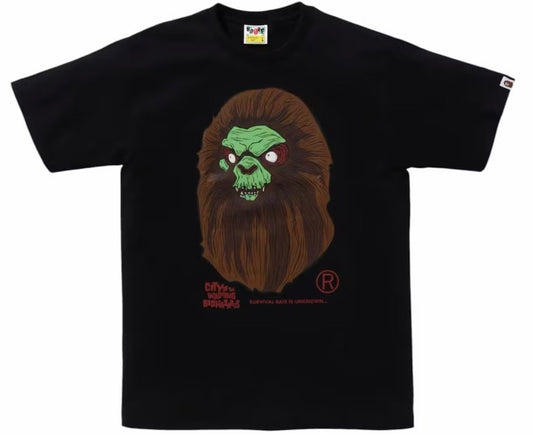 A Bathing Ape Bape “Horror” Tee Black
