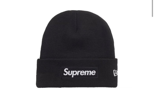 Supreme x New Era Box Logo Beanie - Black