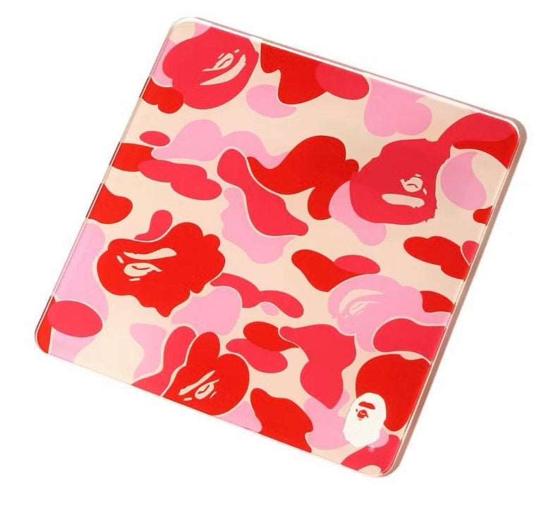 A Bathing Ape Bape ABC Camo Acrylic Plate Pink
