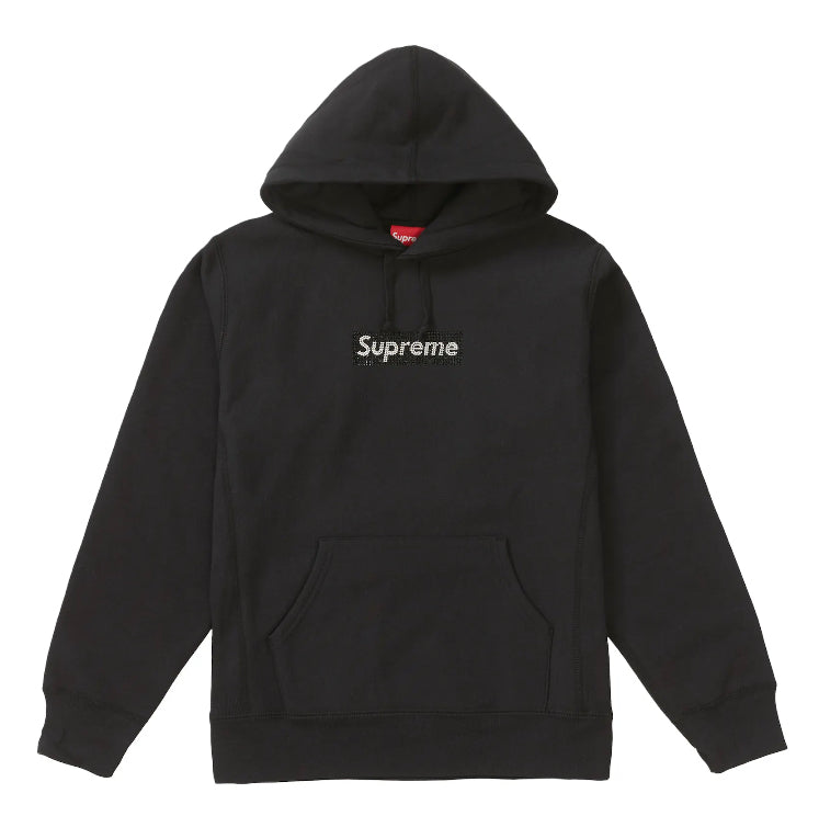 Supreme Swarovski Box Logo Hoodie Black (SS19)